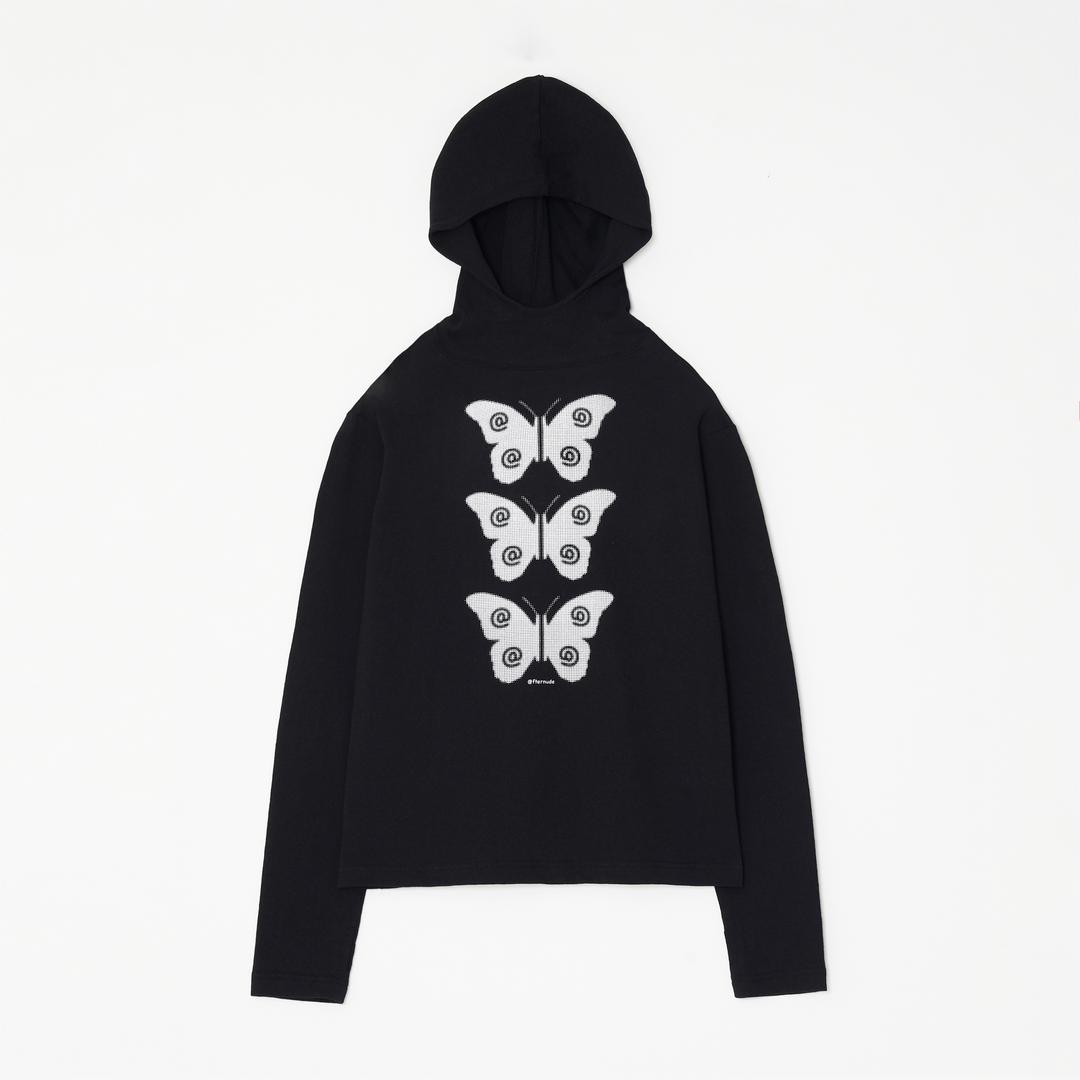 MOTH HOODIE (BLACK)