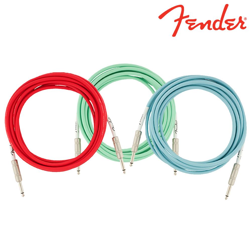 펜더 오리지날 일렉 베이스 기타케이블 3M 4.5M 일자형 기타잭