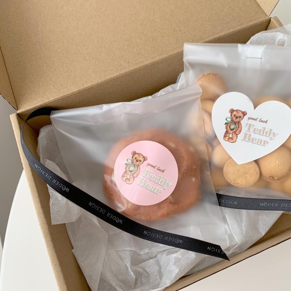 스윗베어 스티커 디저트 쿠키 초콜릿 마들렌