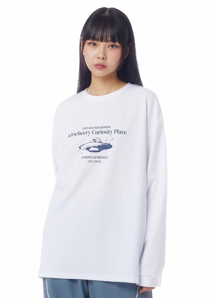 Space Cat Long Sleeve (White)