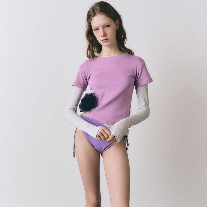 Ellie short sleeve T shirt_Pink