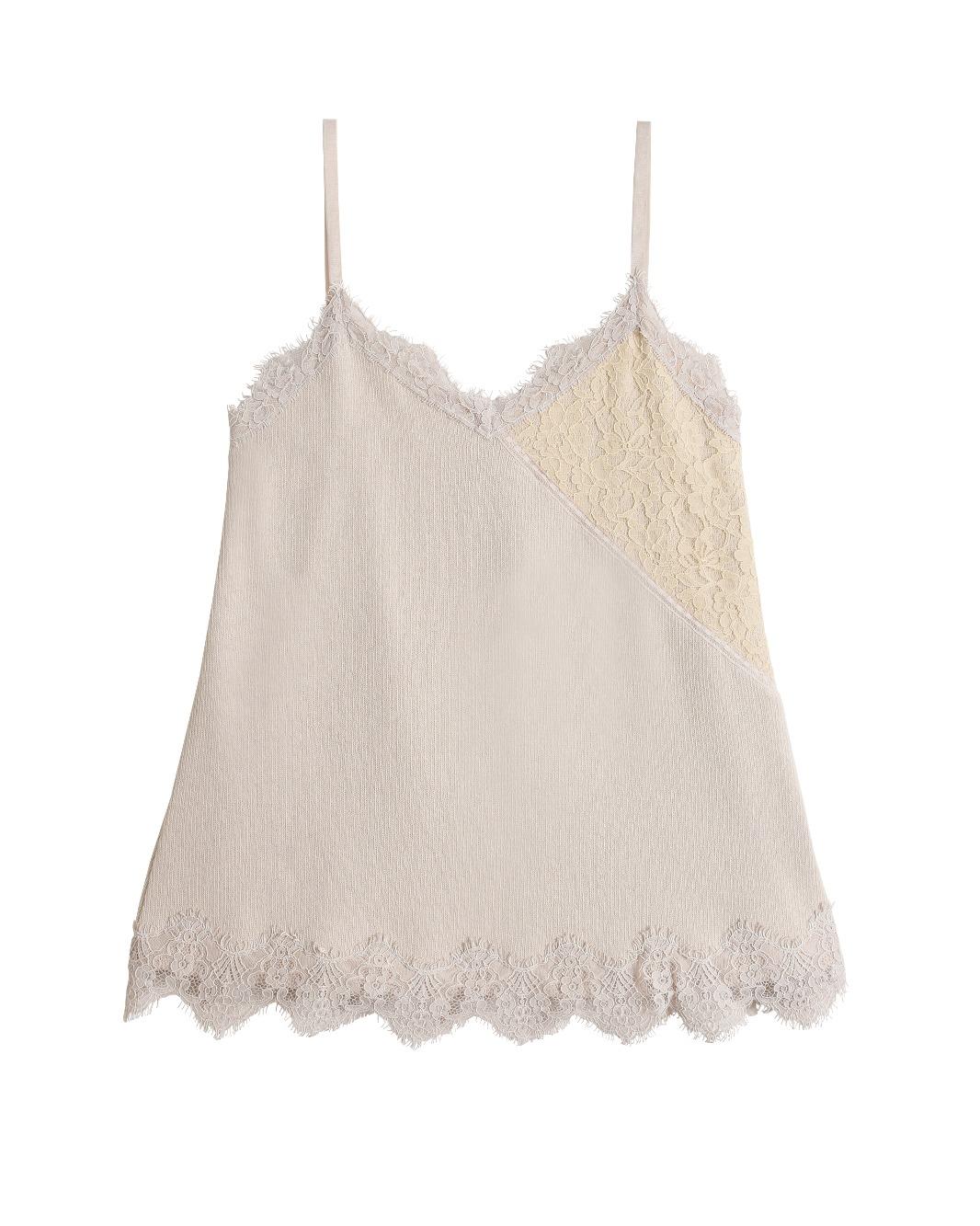 Cotton Long Lace Slip (Light Beige)