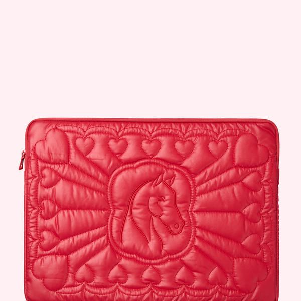 Lonely apartment X Attends Lap top Pouch (Red)