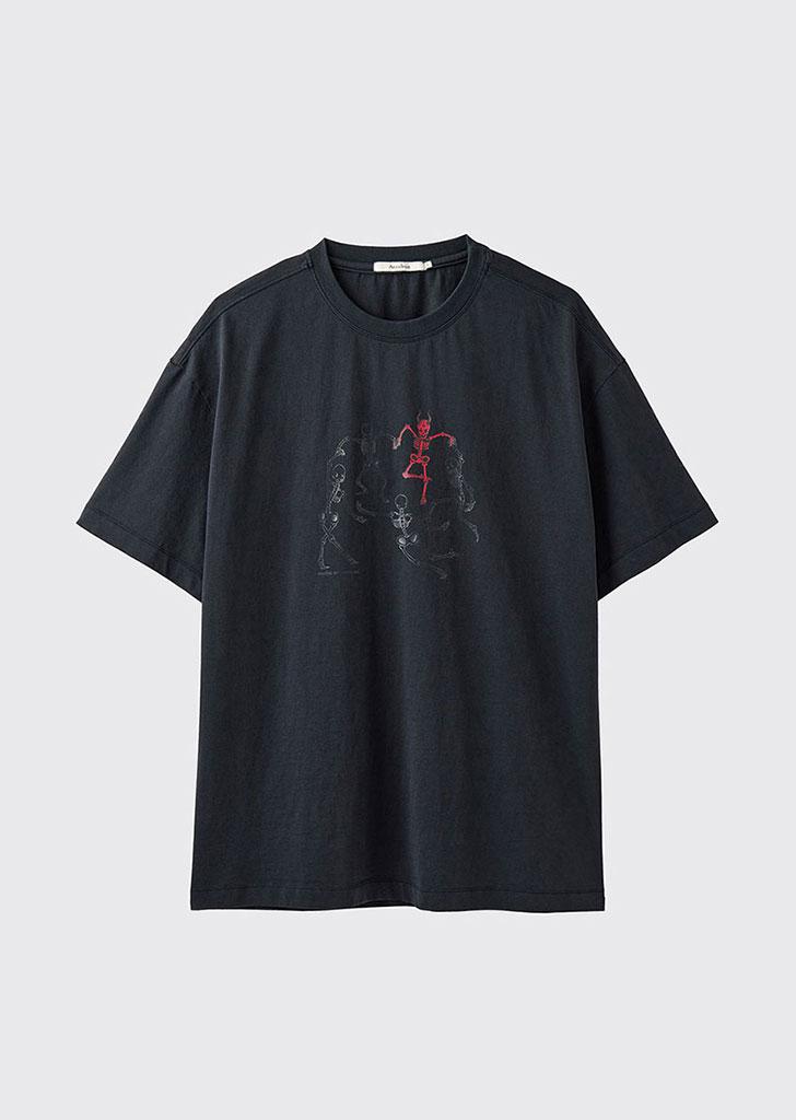 Ghost Dancing Half Sleeve T-Shirt_Soft Navy