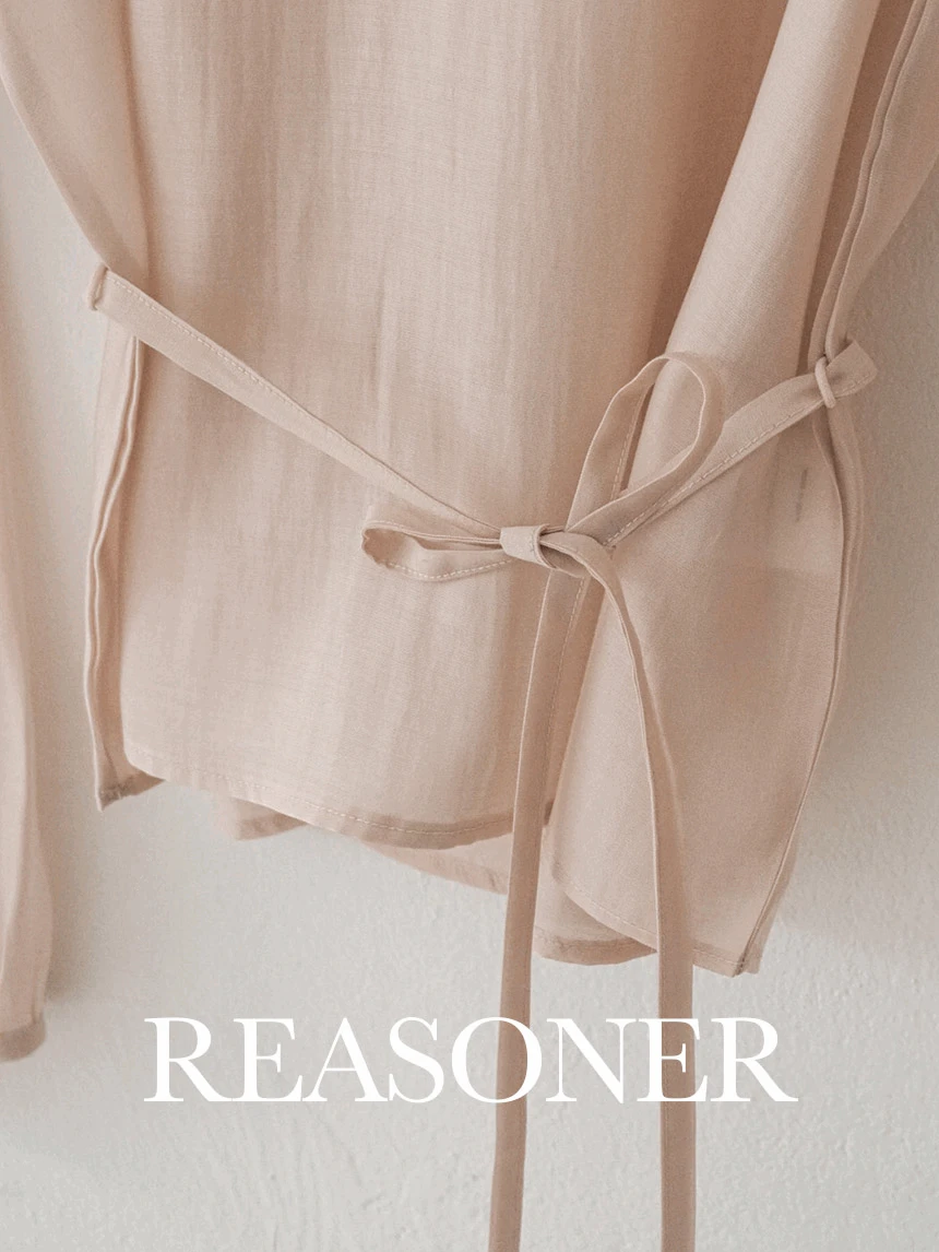 [reasoner]서리인 끈블라우스 *핑크 2차 입고완료