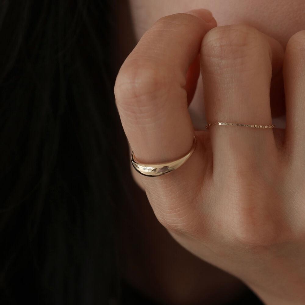 [14K] 14K gold veme ring