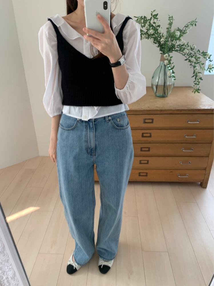 [블랙 당일] 웨어 니트 뷔스티에 탑 (4color)