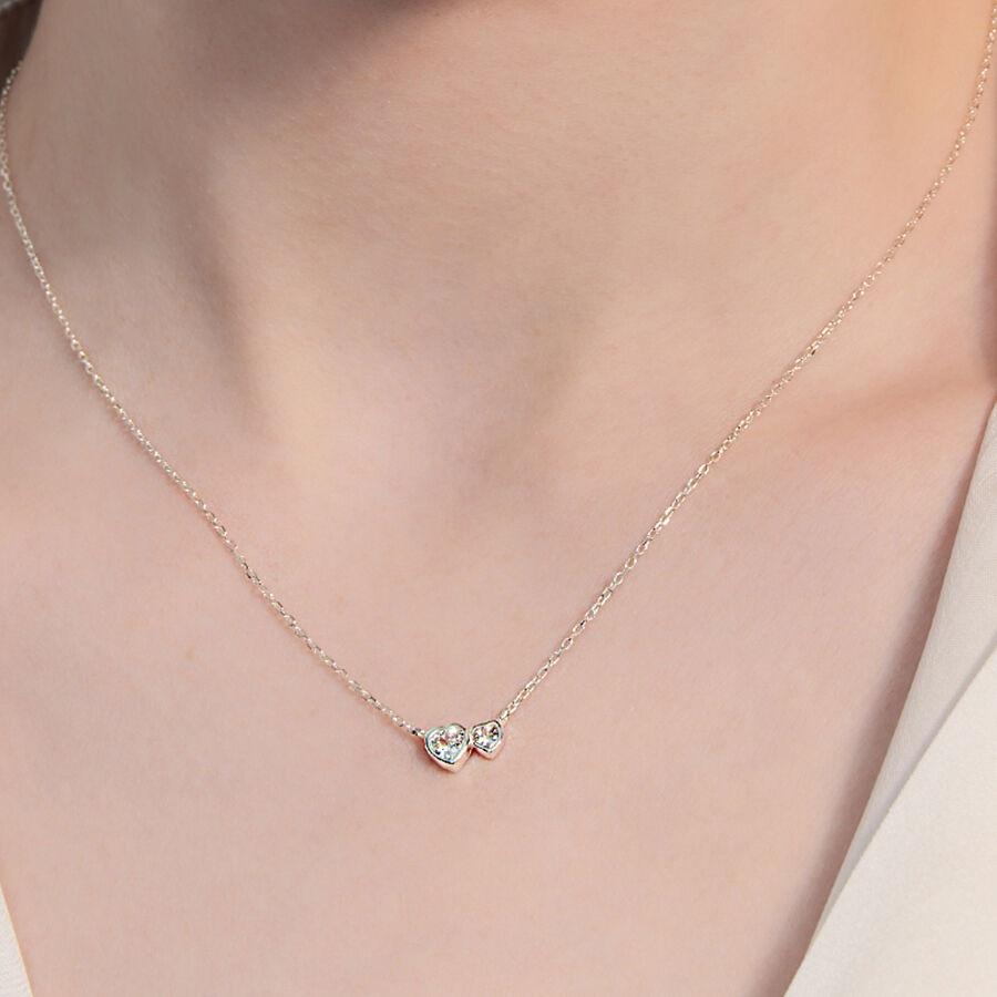 [에스파 카리나, 슈화 착용] twin heart necklace