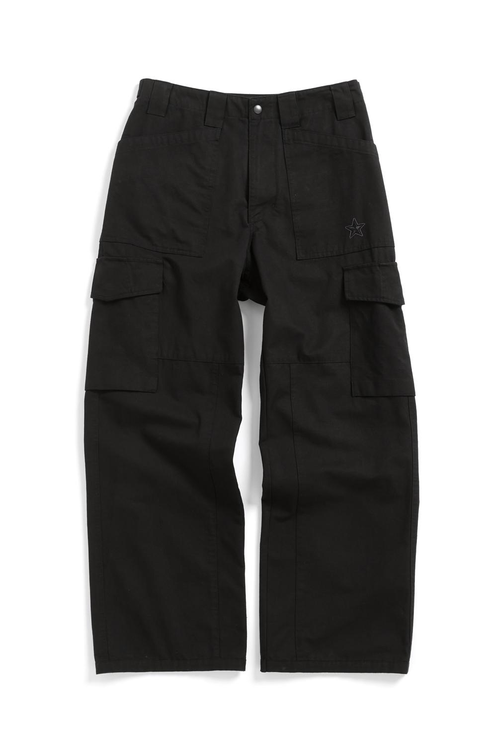 VTG Star Fatigue Pants Washed Black