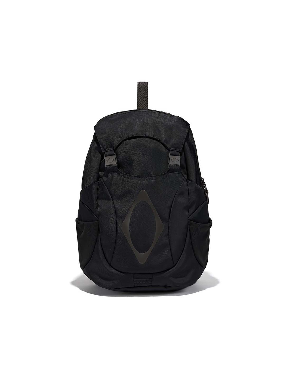 BUCKLE FLAP BACKPACK BLACK