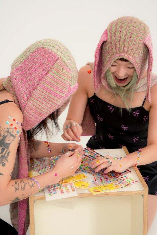 토끼귀 바라클라바 머플러(PK)