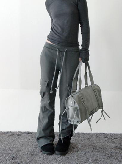 레더 보스턴 숄더 백 (3c)