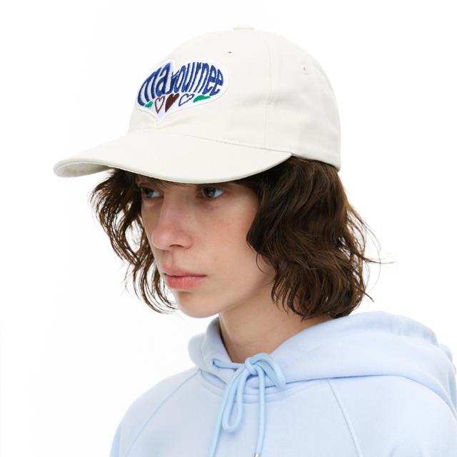 HEART BALL CAP_BEIGE