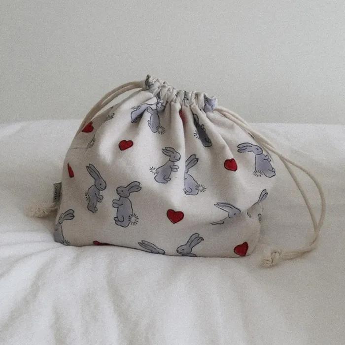 String Pouch_Lovey Bunny