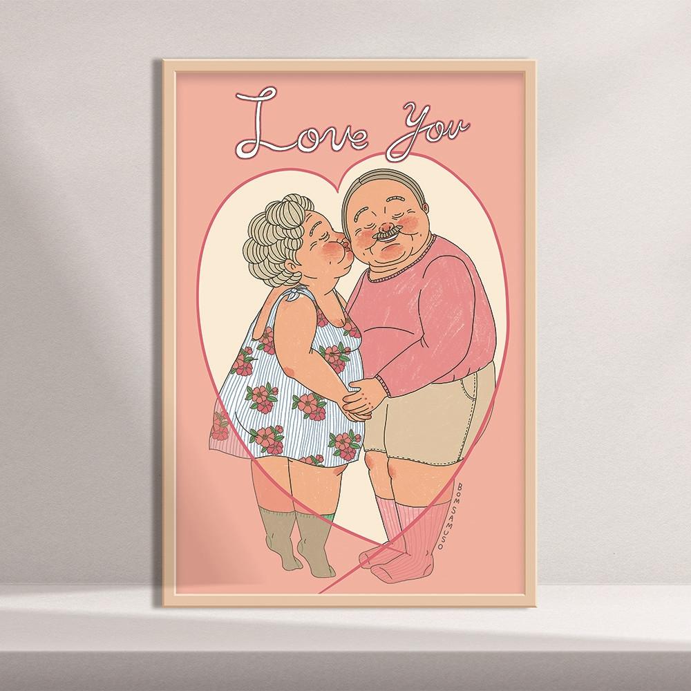 Love U, 봄사무소 그림 인테리어 거실 액자 27종