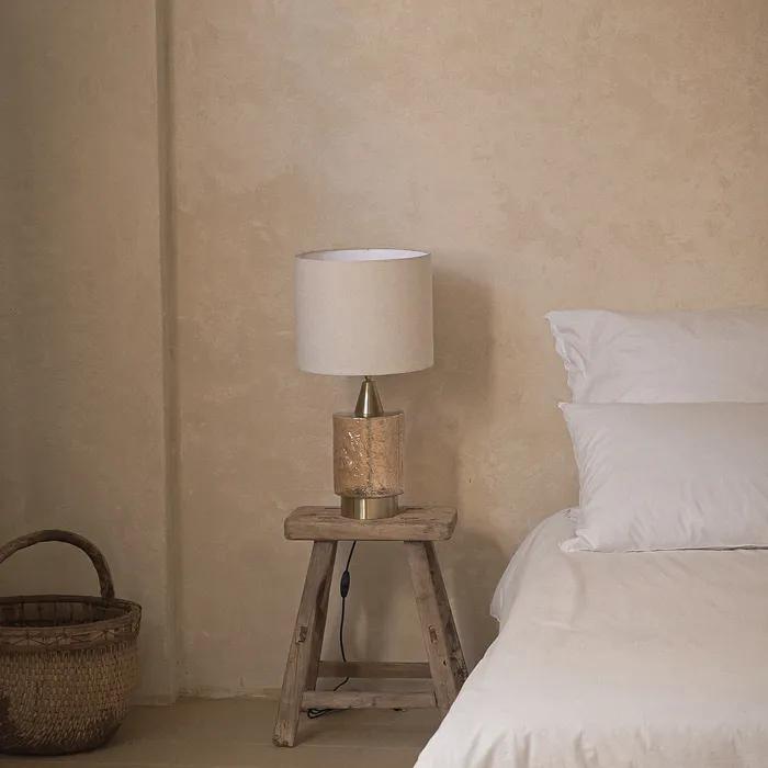 Ossimoro Glass Recycling Transparent Night Drum Table Lamp