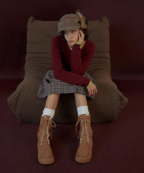 투르 하이플랫폼 레이스업 방한 부츠 WTSDR4h861