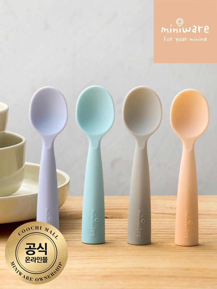 미니웨어 실리콘 이유식 스푼 2P