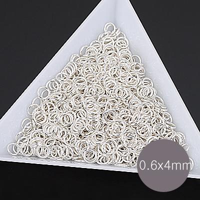 [8-1071-1] O링(써지컬스틸) 0.6x4mm(외경) (은도금) (2) [50개,1,000개]