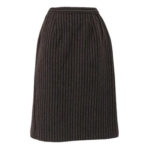 울 혼방 모직 스트라이프 스커트 (허리인치 24inch)