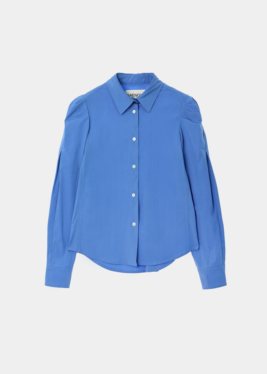 PUFF DETAIL SHIRT - BLUE