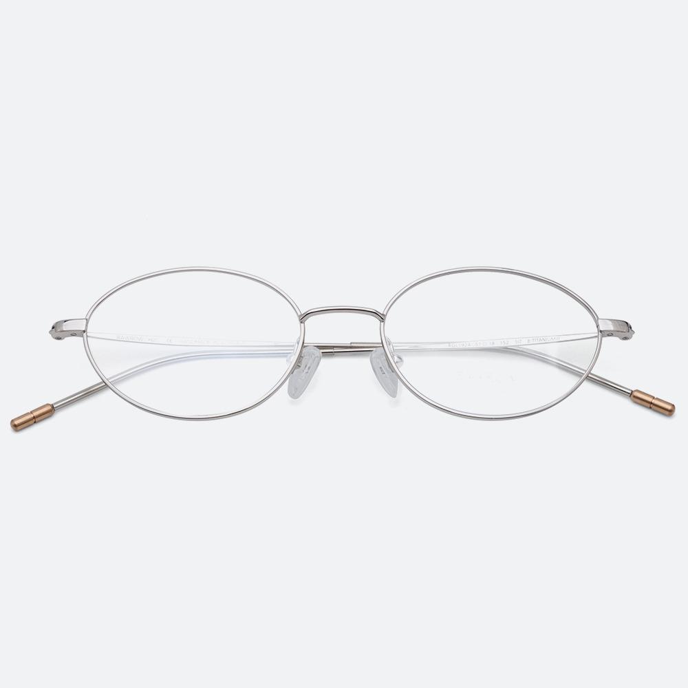 로우로우 R EYE 192 OVAL SILVER 실버 티타늄 오벌 안경테