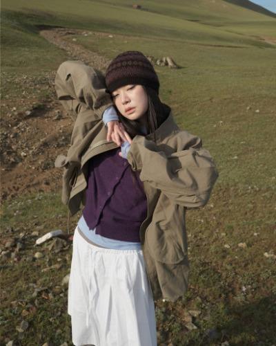 [MD추천]르네 소프트 라운드 가디건 (5color) *퍼플, 차콜 10월 13일 순차 발송 가능!