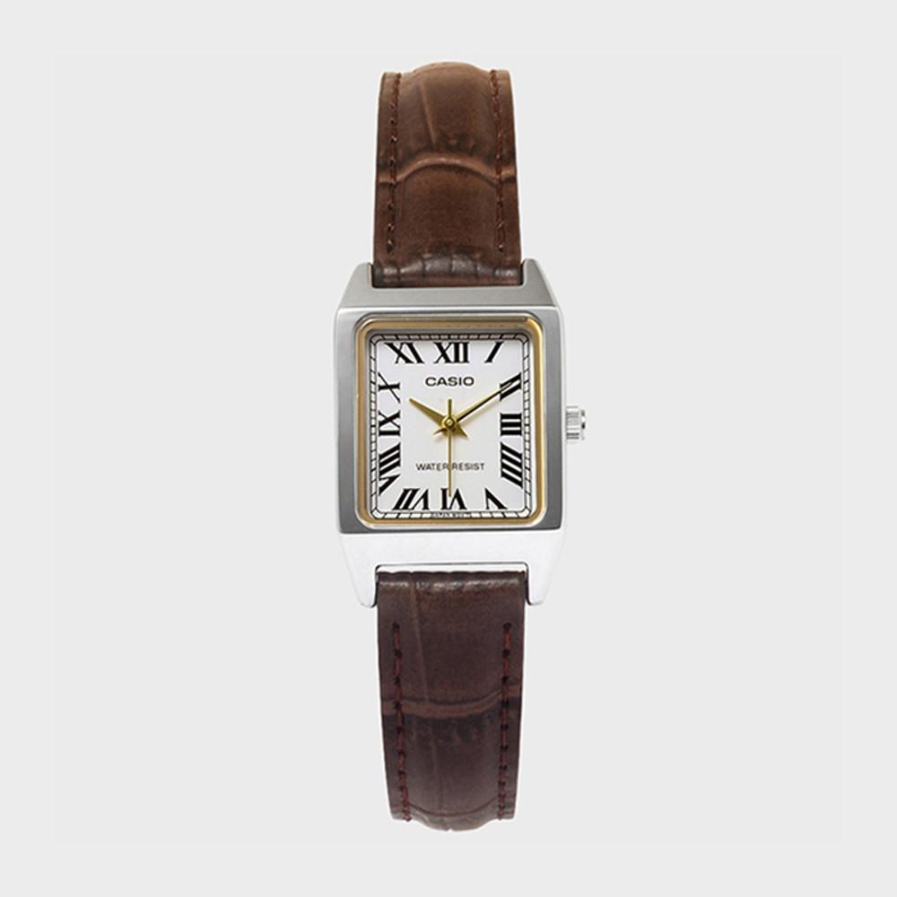 CASIO 카시오 LTP-V007L-7B2 여성 가죽밴드 심플 손목시계