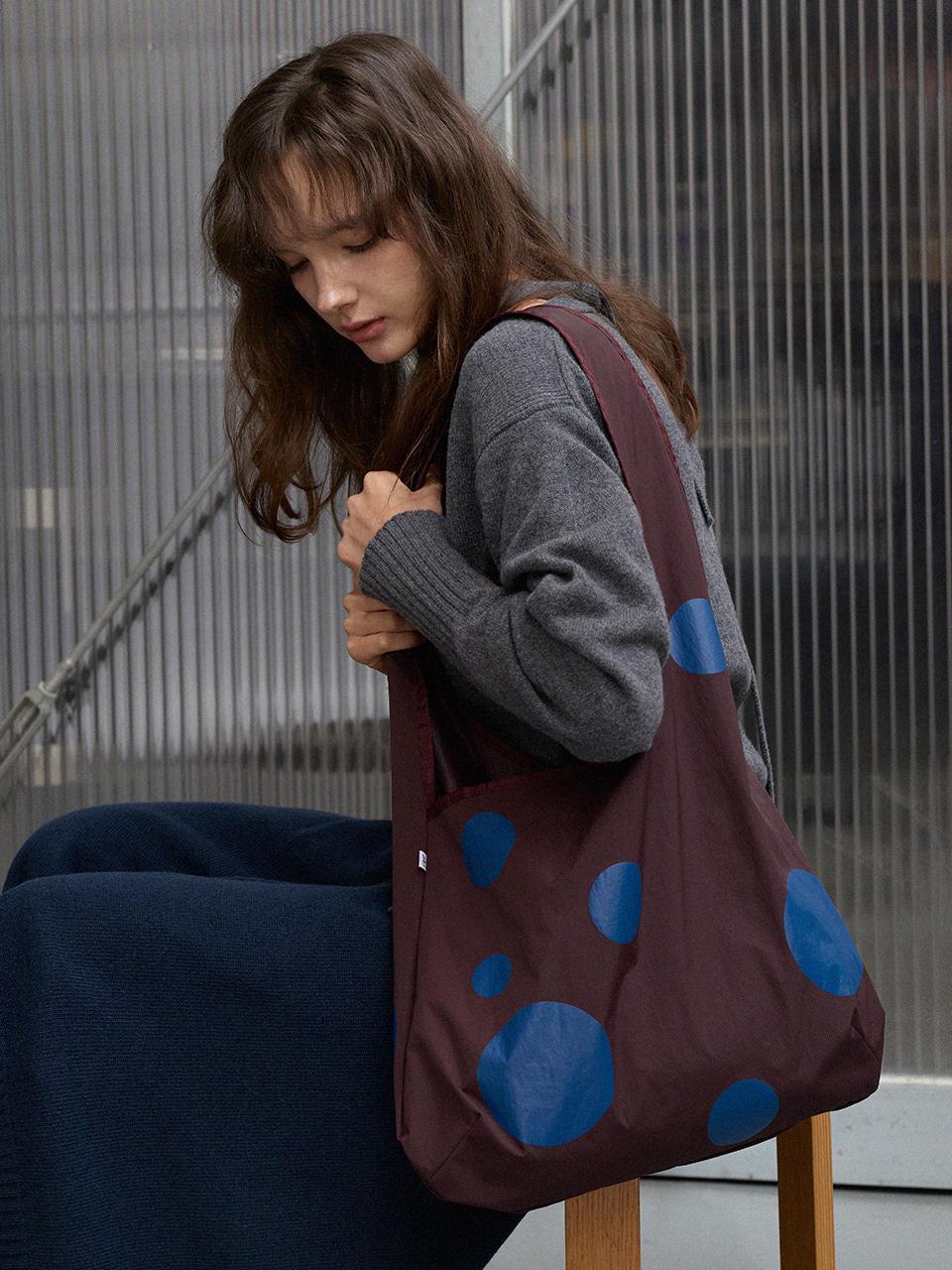 Dot Bubble Bag_Brown