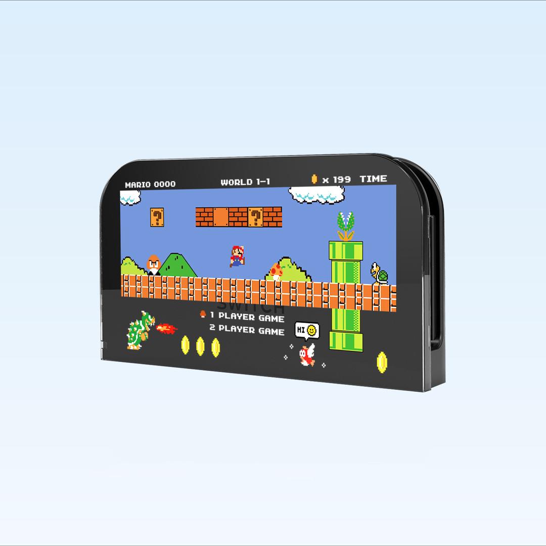 블랙 마리오 DOCK 커버 닌텐도 스위치2 2세대 케이스 악세사리