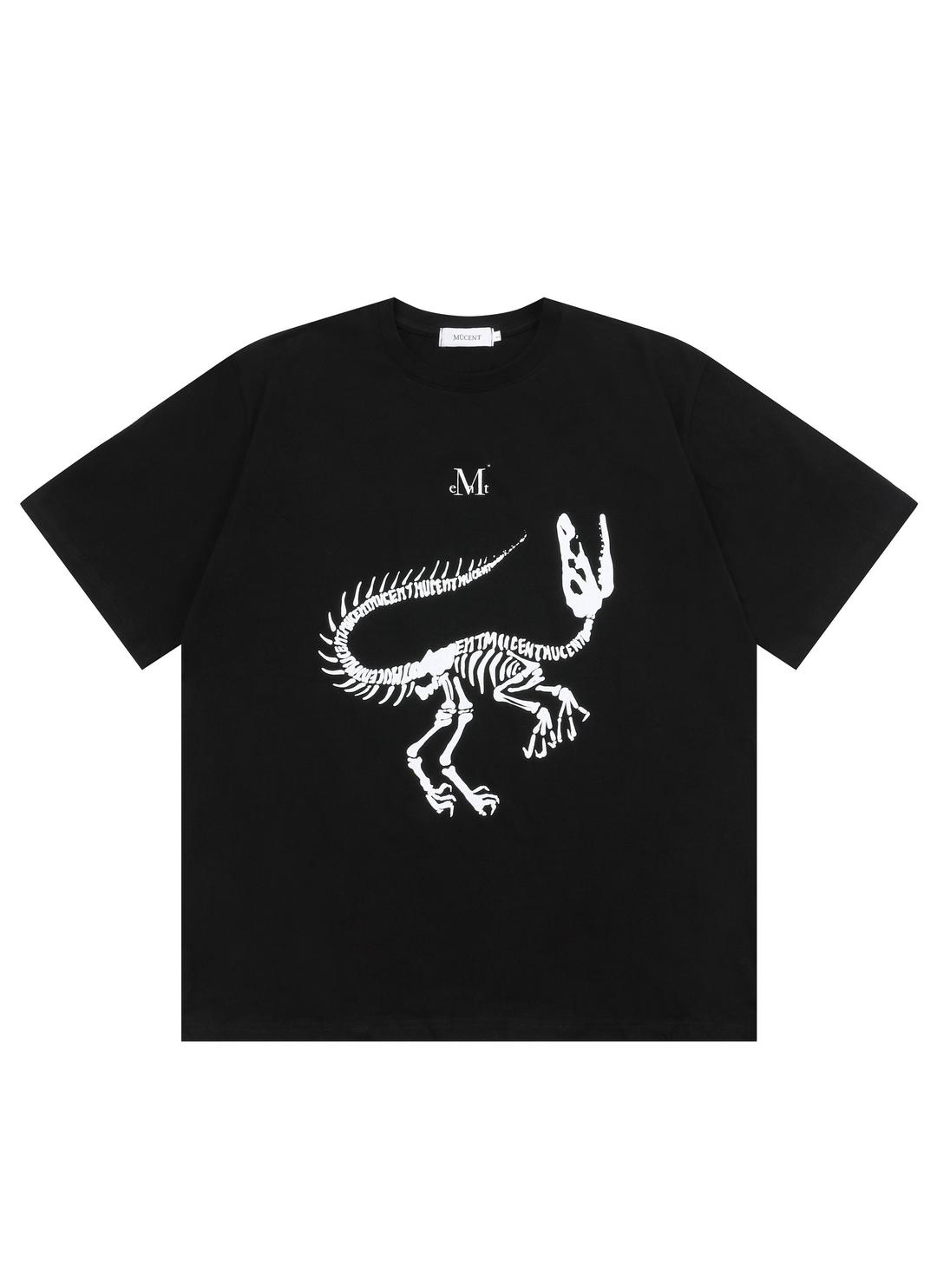 MUCENT SIGNATURE LOGO DINO HALF T 무센트 시그니처 로고 다이노 반팔 티