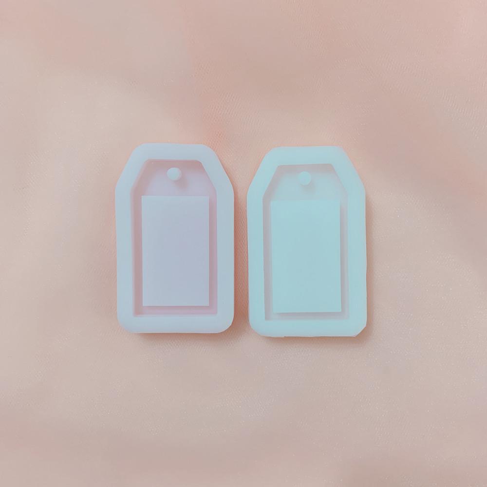 사각태그 키링 실리콘 몰드 레진공예 resin mold