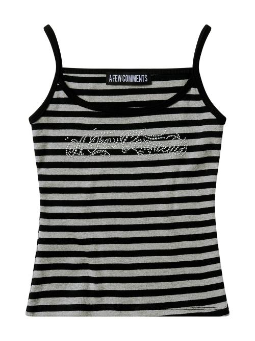 메탈 스터드 스트라이프 탱크탑 BLACK