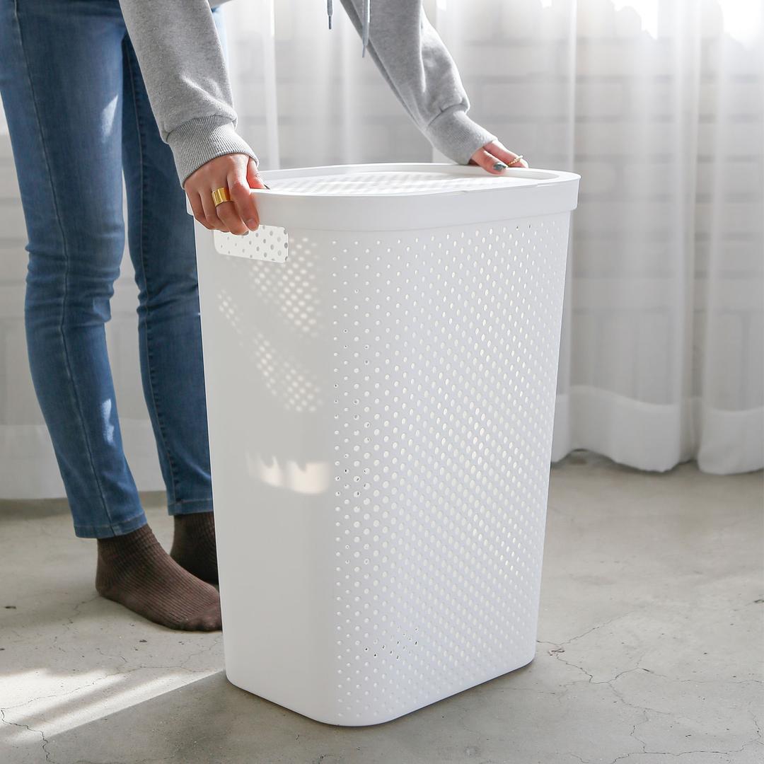 특대형 대용량 빨래바구니 세탁바구니 빨래통 라탄 햄퍼 60L