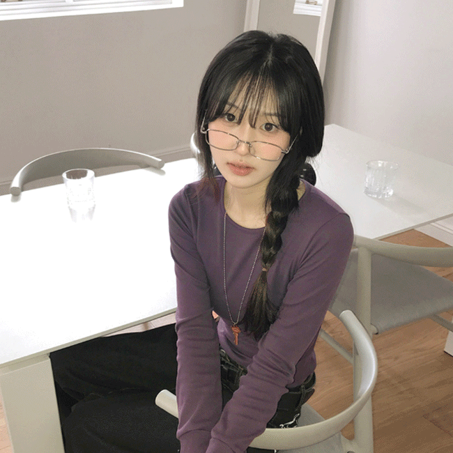 [잘록핏🖤/롱슬리브] 슬림셔링소매버튼긴팔티 (7color)