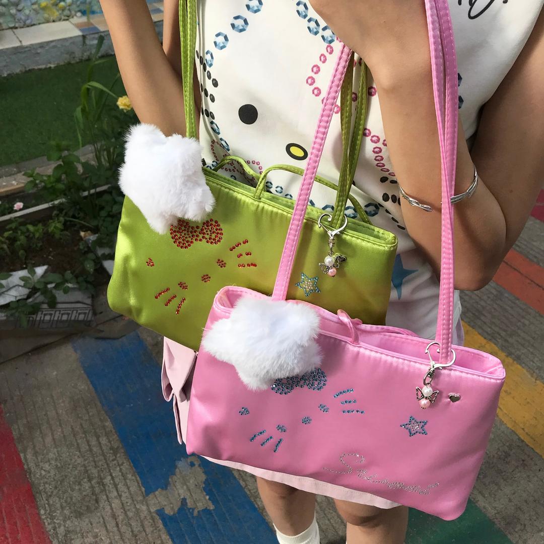 Satin Kitty Retro Bag 새틴 레트로 썸머 키티 가방