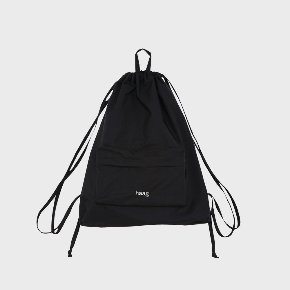a string backpack (black)