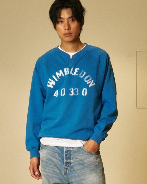 Wimbledon Henley neck blue