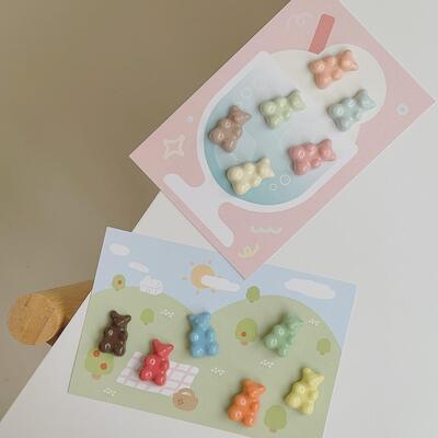 젤리곰 브로치  마그넷 세트