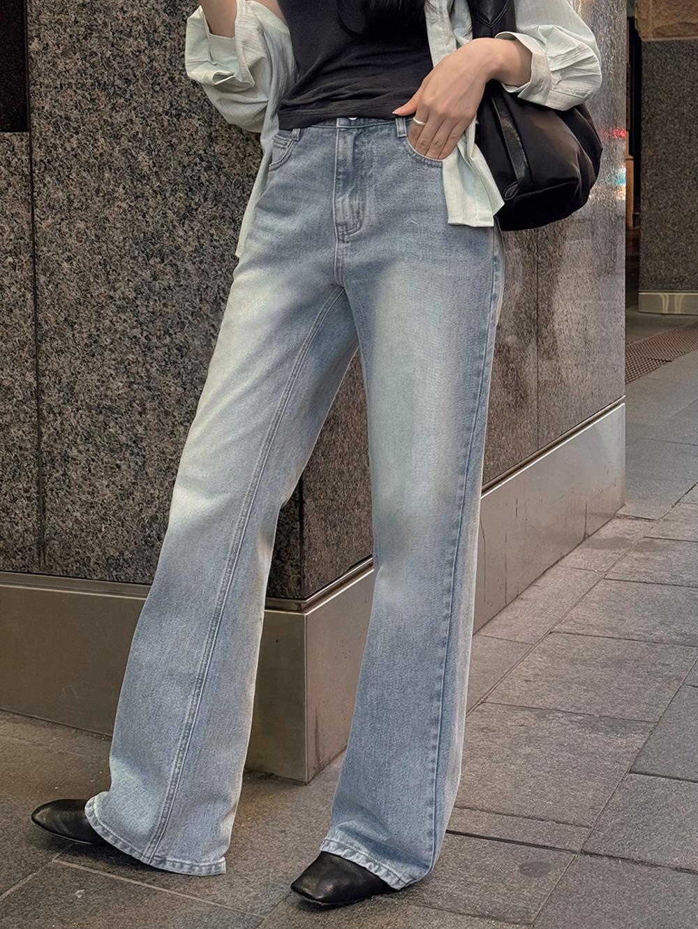 슬로우앤드 [new컬러추가] made. 카이 세미부츠컷 데님팬츠 (+숏/베이직/롱ver) - 4 size