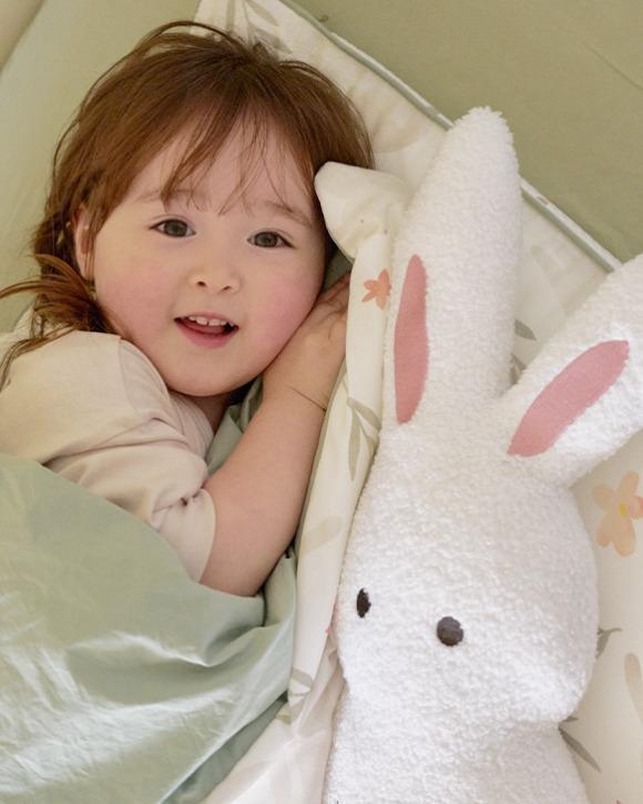 뽀글뽀글 애착인형 모양쿠션 럭키래빗