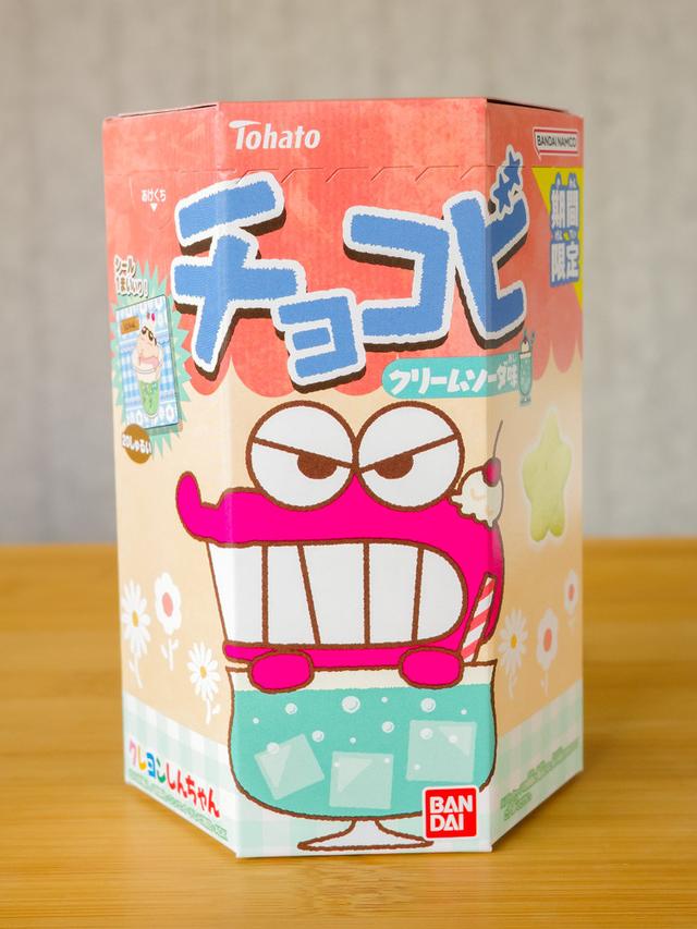 [ 토하토 ] 초코비 크림소다 18g / 짱구 스티커가 들어있는 초코비 크림소다맛 / 일본 과자