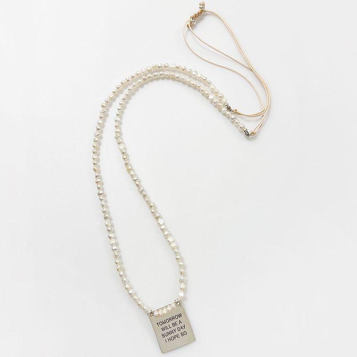 Freshwater Pearl Strap Picket Necklace