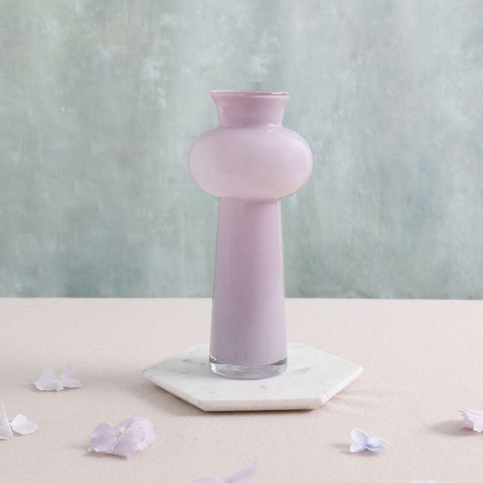 밀크글라스 화병 노블 28cm 퍼플