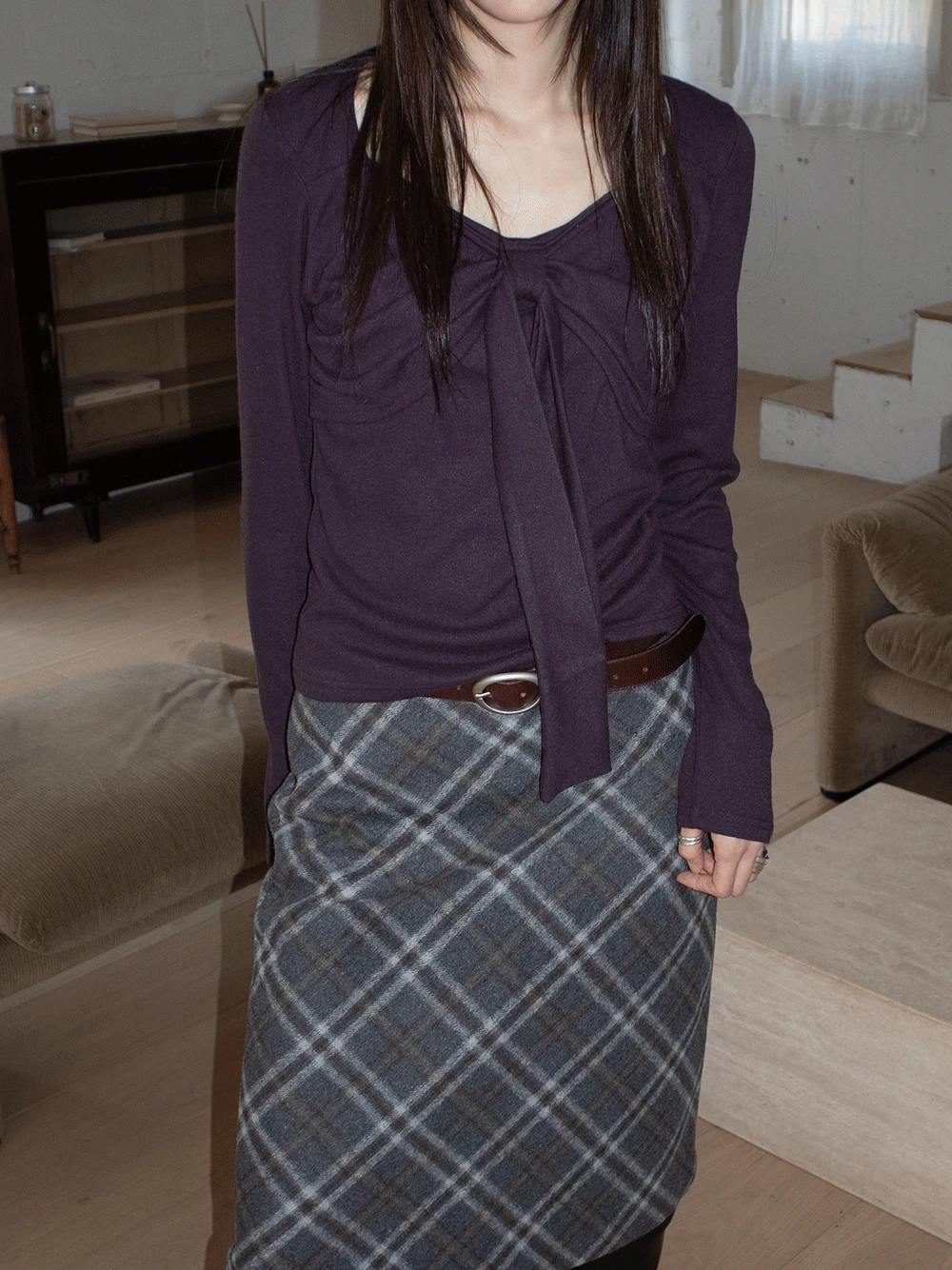 FLUFFY RIBBON T (3COLORS)