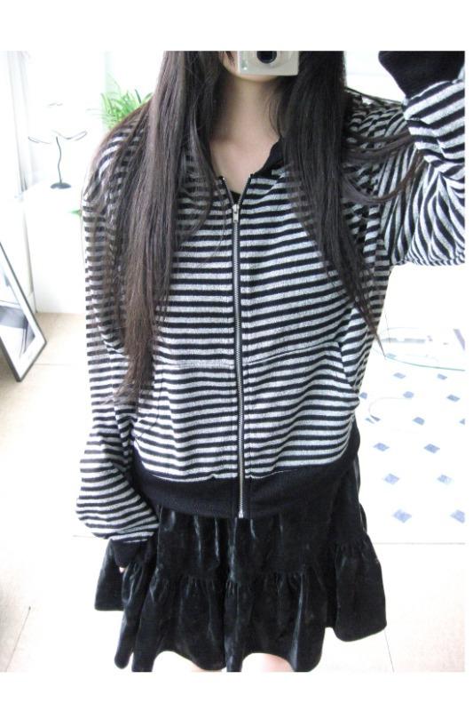 히피디피 summer dangara hood zip-up (3color)