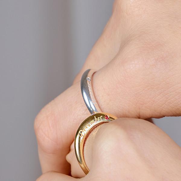 [무료각인] Little Letters Ring