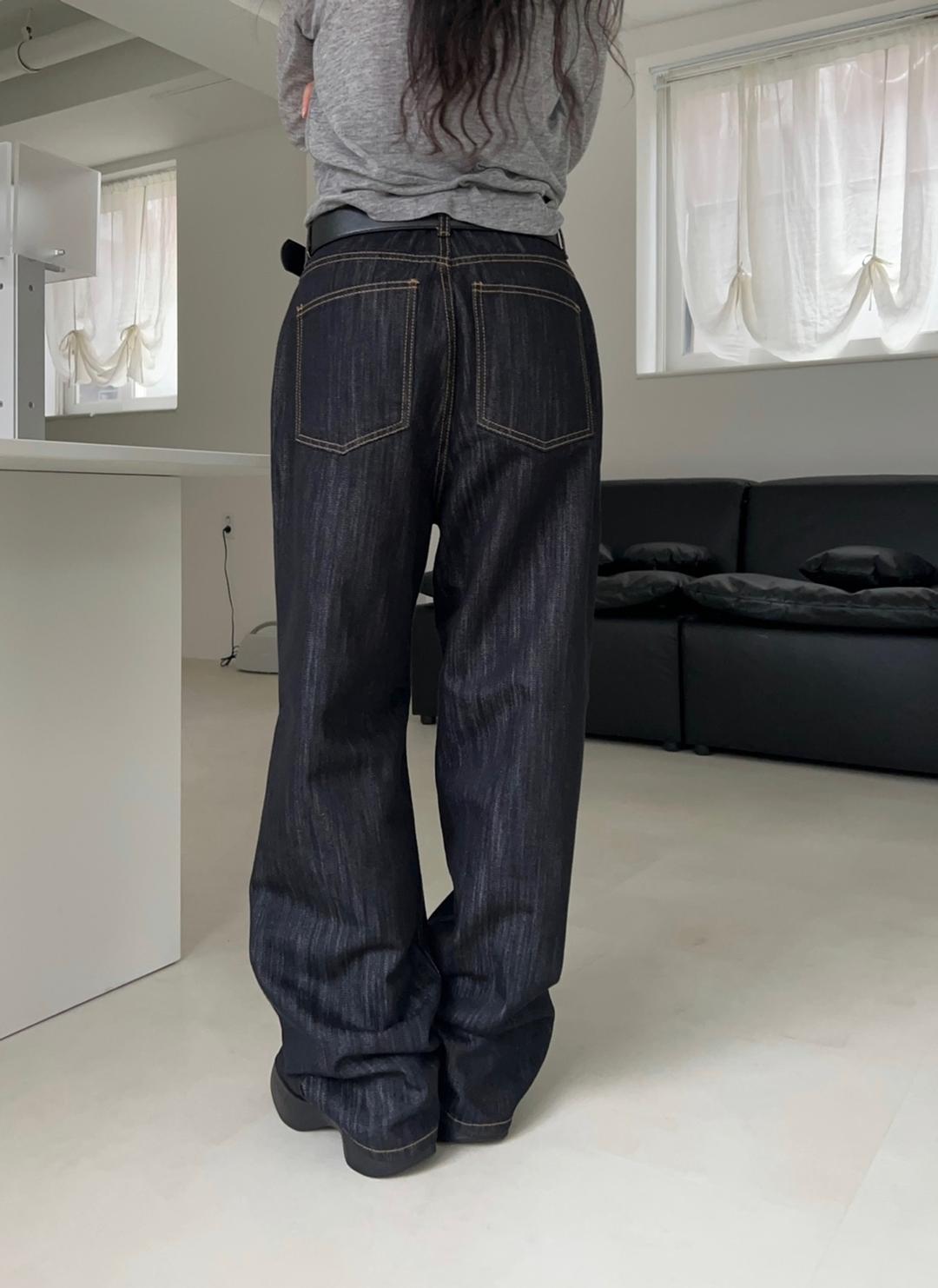 옵텐소 nonfade straight denim pants