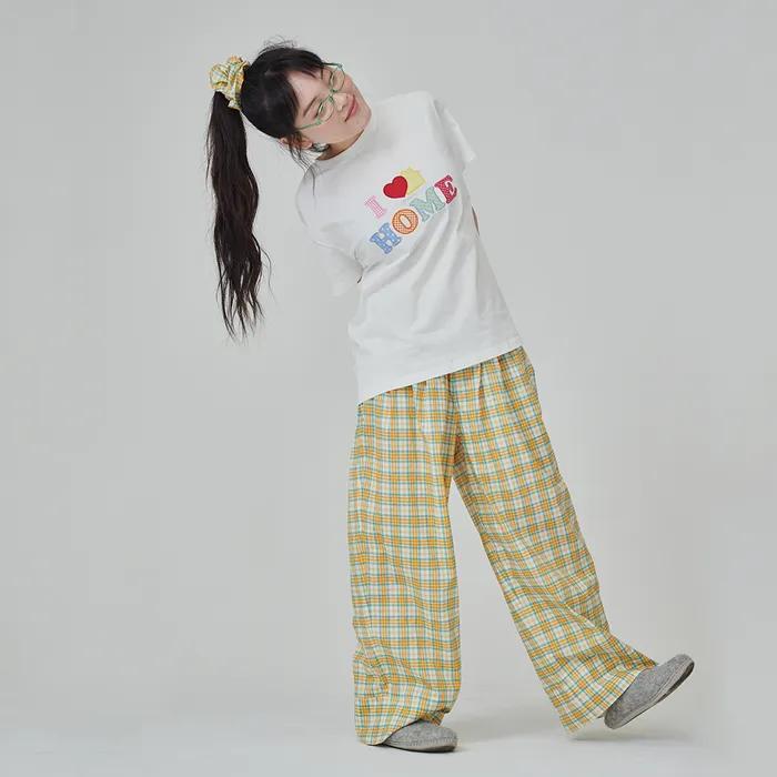 [5/15 2차 예약 출고] [29CM 단독] (uni)도미토리 찰스 체크 팬츠+스크런치 SET