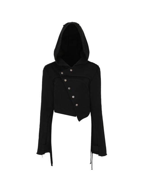 ASYMMETRY CHIC JACKET BLACK